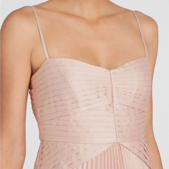 Club Monaco Pink Pleated Maxi Dress - Picture 3 of 4